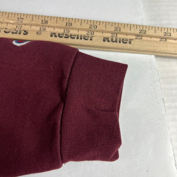 Champion Southern Illinois Salukis Sweatshirt Youth Extra Large Red Faded Hoodie - Picture 10 of 13